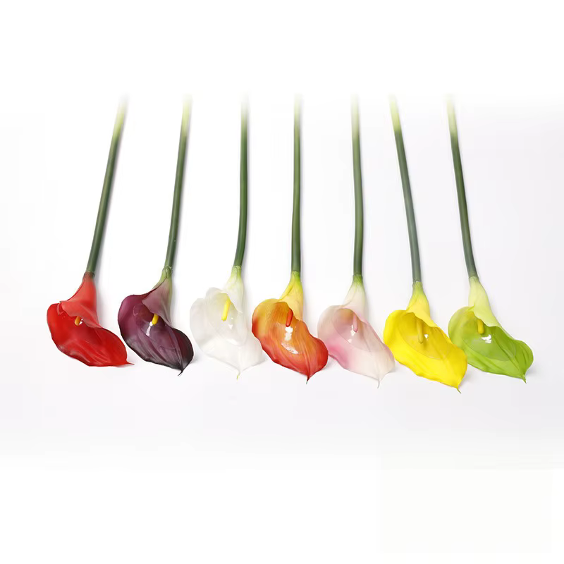 5 pièces de branches de lys calla artificielles