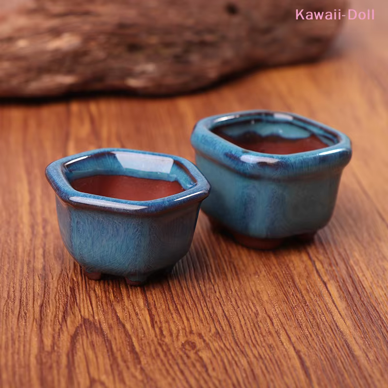 Mini pots de fleurs pour maison de poupée