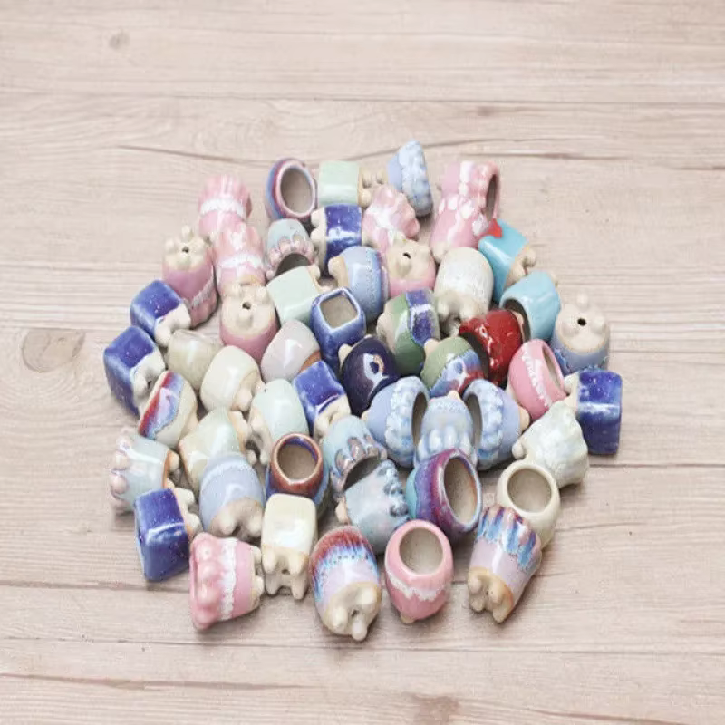 Mini Pot de Fleurs en Céramique à Pouce