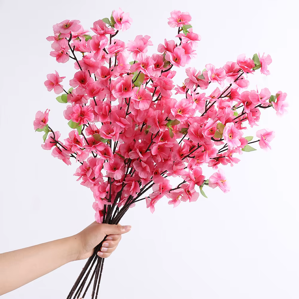 Bouquet de fleurs artificielles en soie
