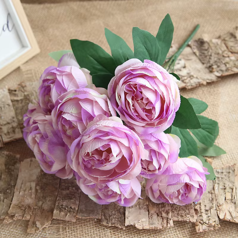 Roses artificielles en soie