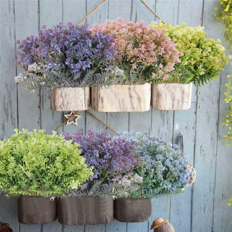 Plantes vertes artificielles à 15 têtes