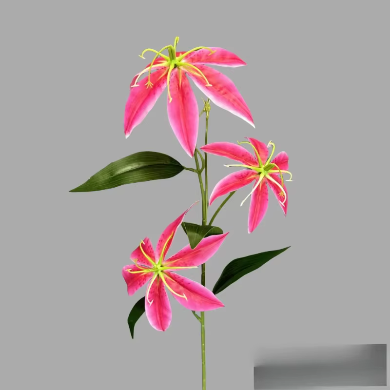 Simulation de lys PU, fausses fleurs