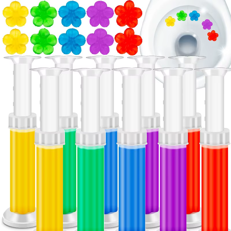 4/1PCS Gel Nettoyant WC Parfumé aux Fleurs Désodorisant Solide Anti-Odeur Assainisseur d'Air Fournitures de Nettoyage Salle de Bain