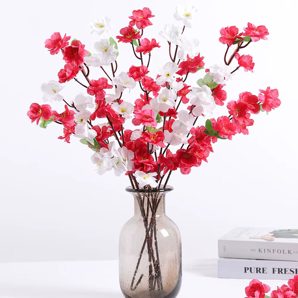 Bouquet de fleurs artificielles en soie