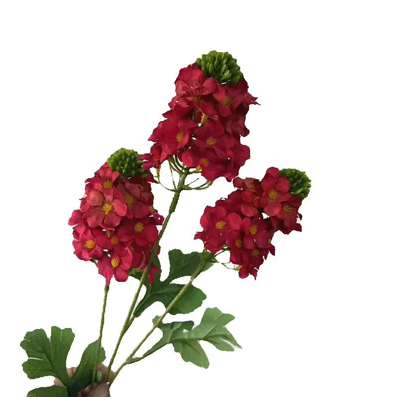 Une branche de fleur d'hortensia artificielle trois têtes Hortensia pour mariage Cneterpieces partie maison décoration florale