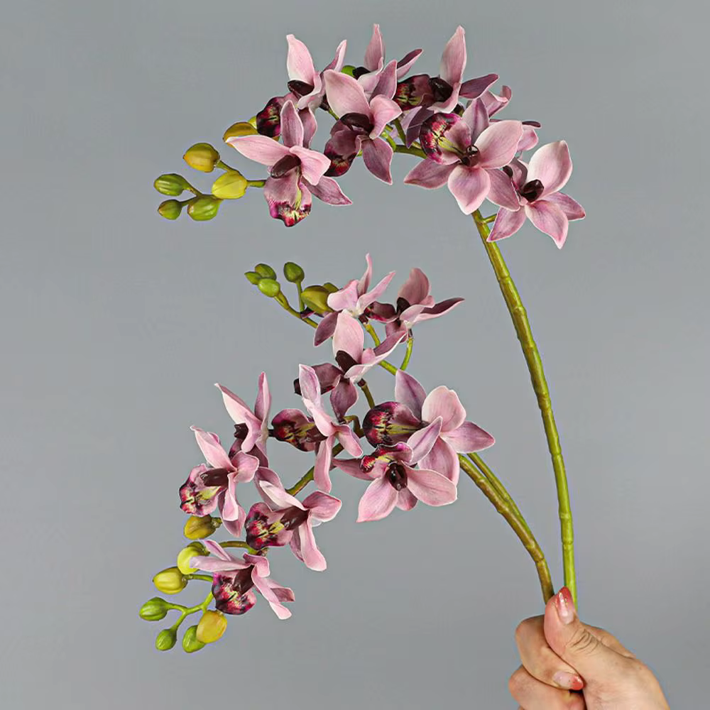 Branches de Phalaenopsis artificielles à 2 fourchettes