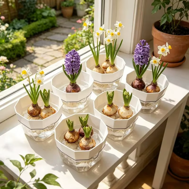 Pot de fleurs hydroponique auto-arrosant