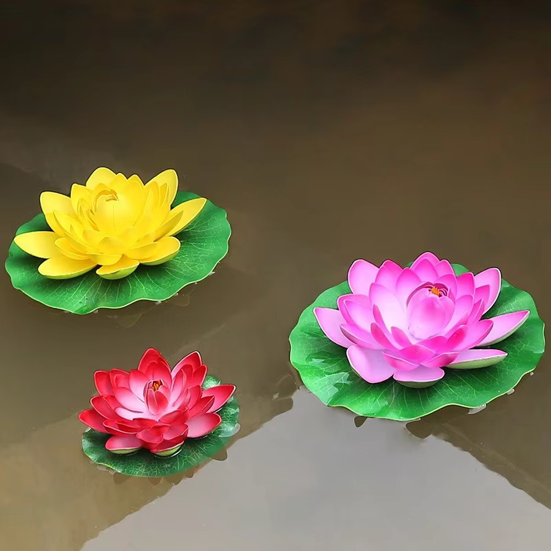 Décoration de piscine de fleurs artificielles