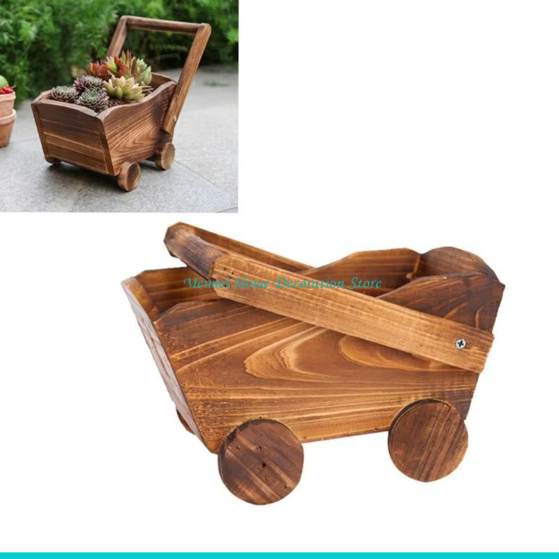H7BF – Pot fleurs en bois multi-usage