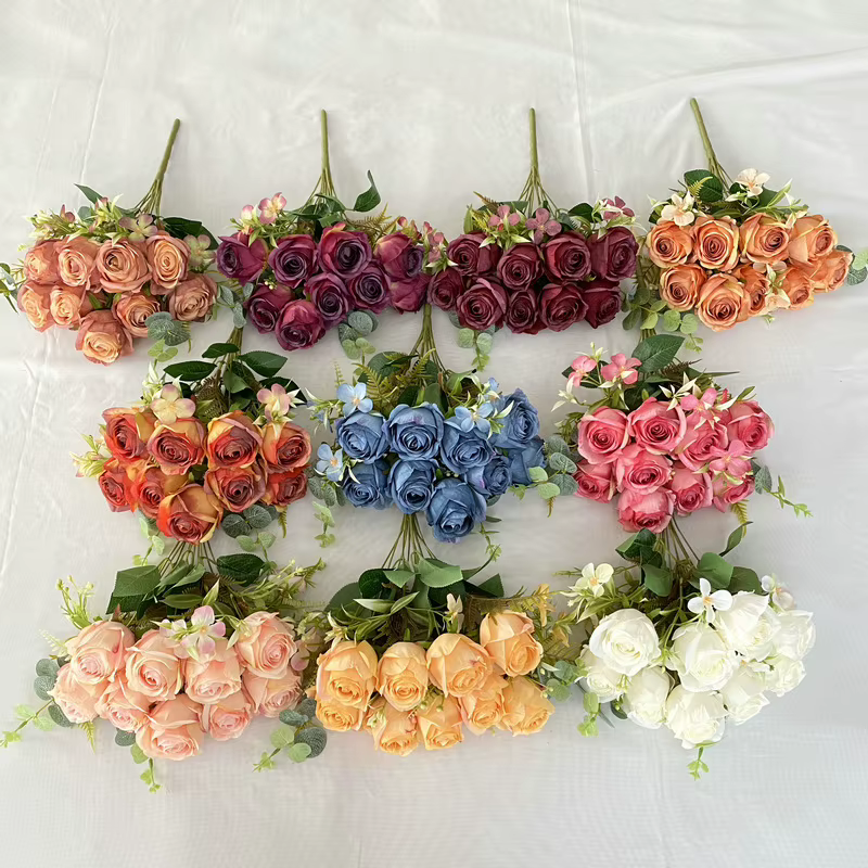 Fausses fleurs en soie