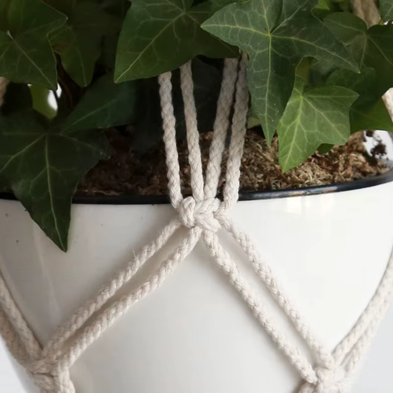 ConfronPlant-Cintre de plante en macramé fait à la main