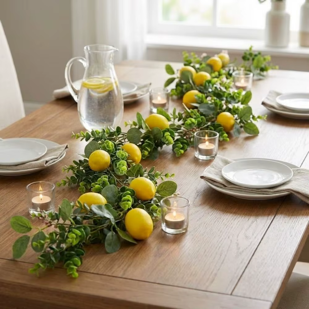 Guirlande de fleurs artificielles en soie