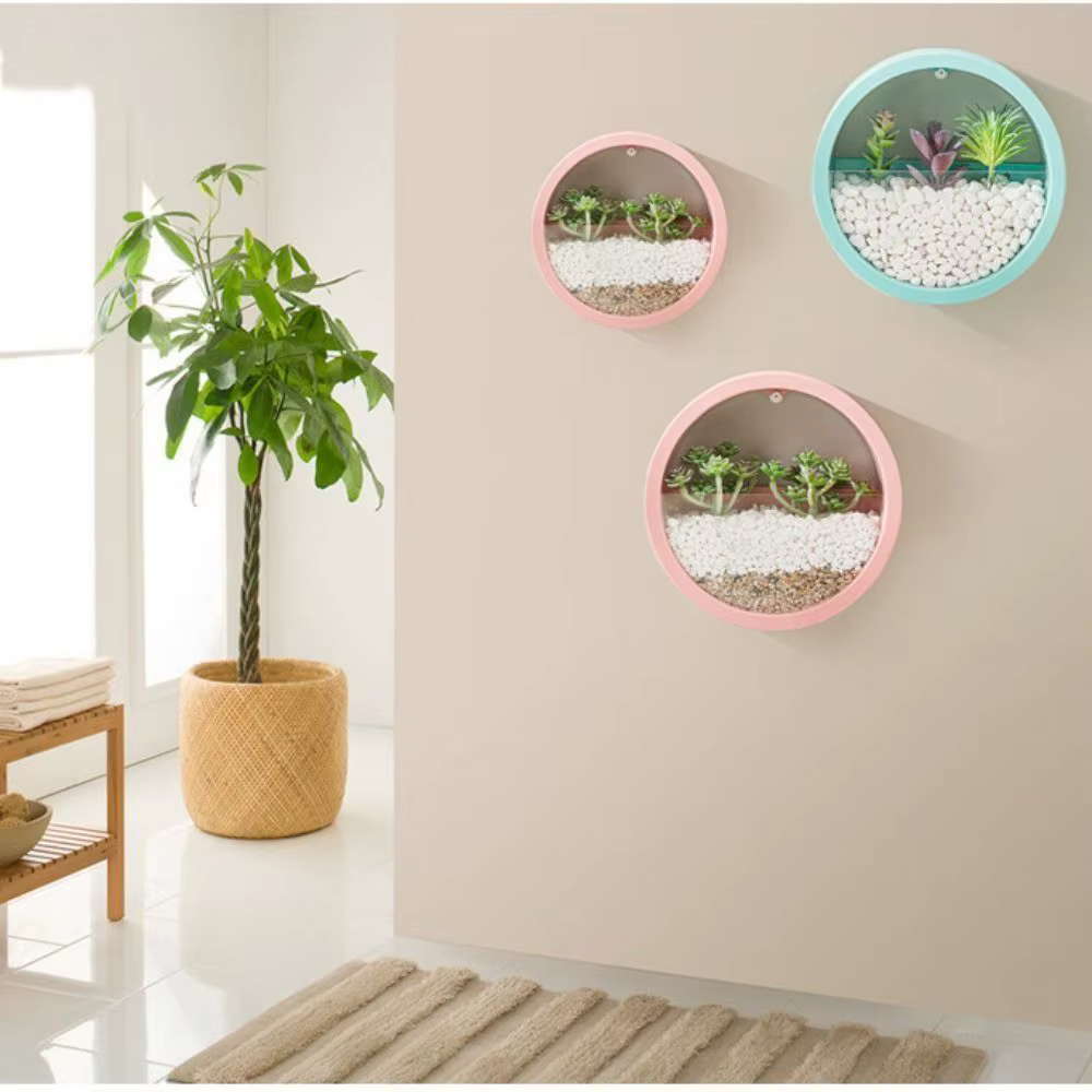 Pot de fleurs mural en aneth vert d'intérieur