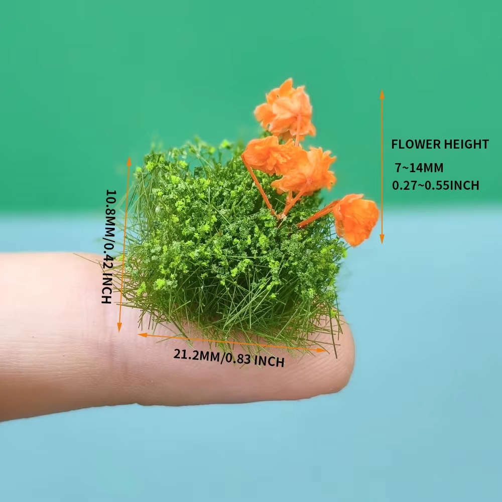 Plantes artificielles en grappes de fleurs miniatures
