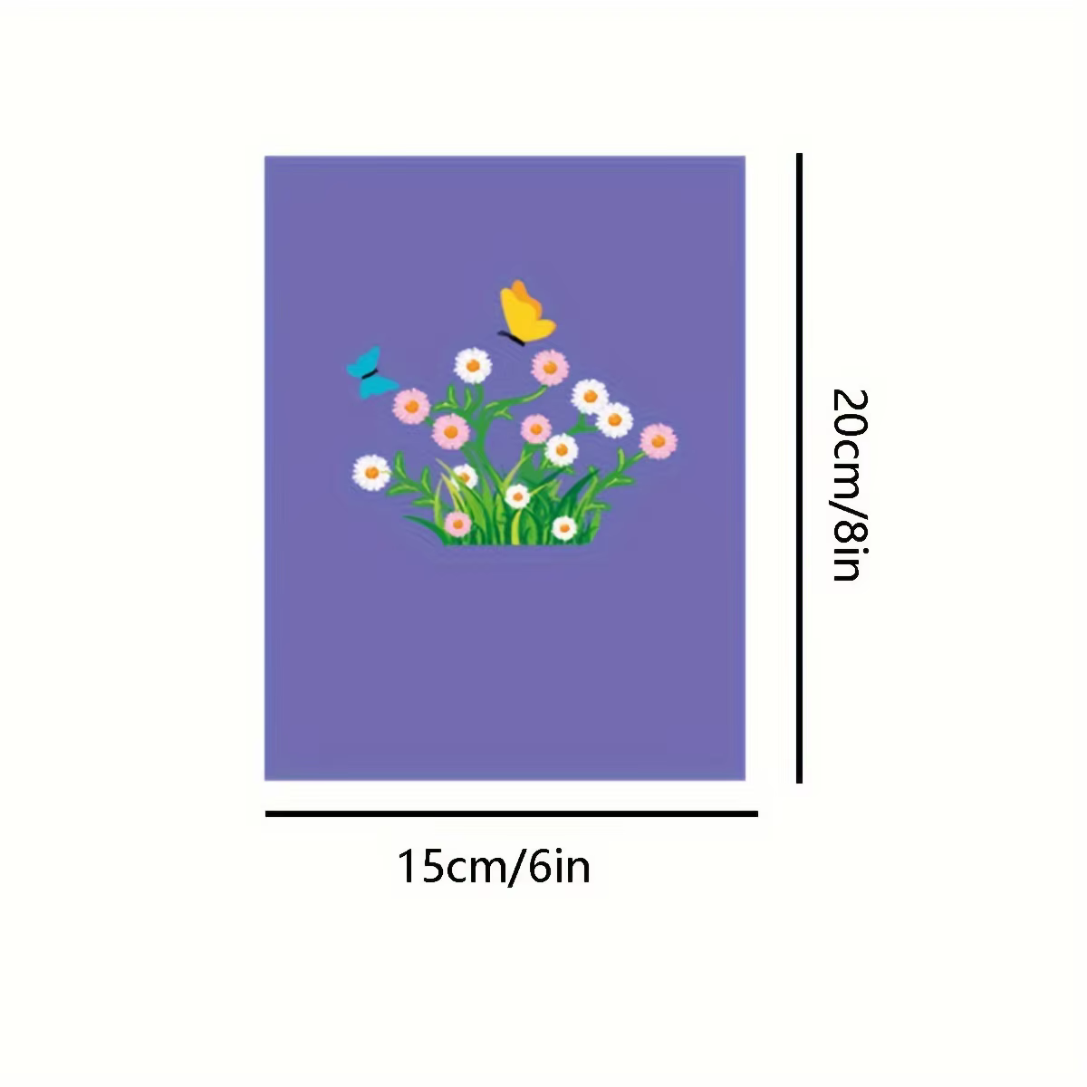 Cartes Pop-Up 3D fleurs carte d'anniversaire cadeaux
