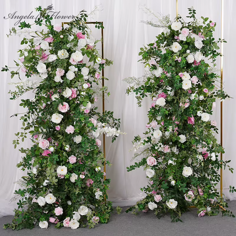 A7794 chemin de rangée de fleurs pour toile de fond de mariage