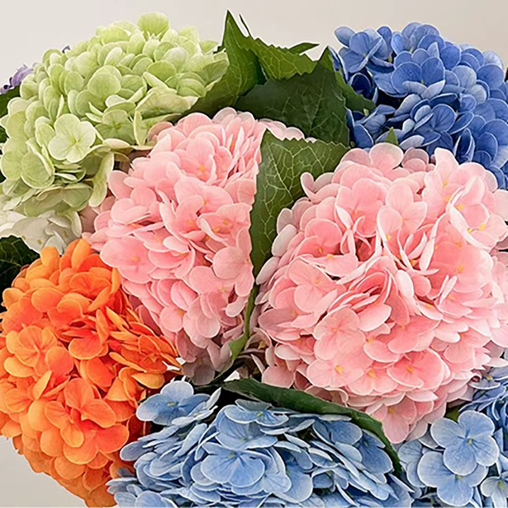 Fleurs artificielles en tissu de soie réalistes