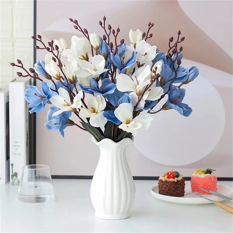 Bouquet de fleurs de magnolia artificielles