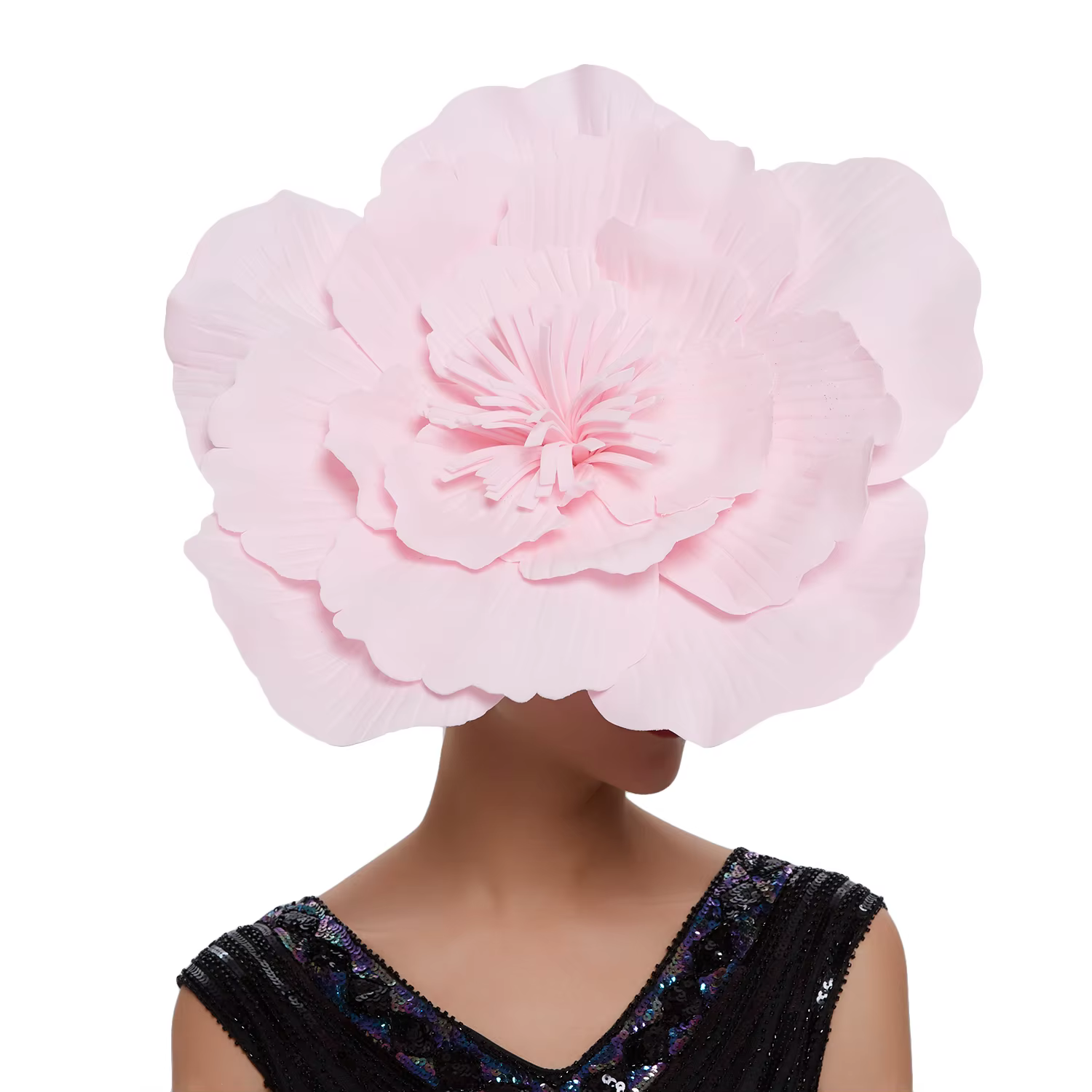 Femmes grande fleur bandeau de cheveux arc fascinateur chapeau coiffure maquillage de mariée bal Photo Shoot