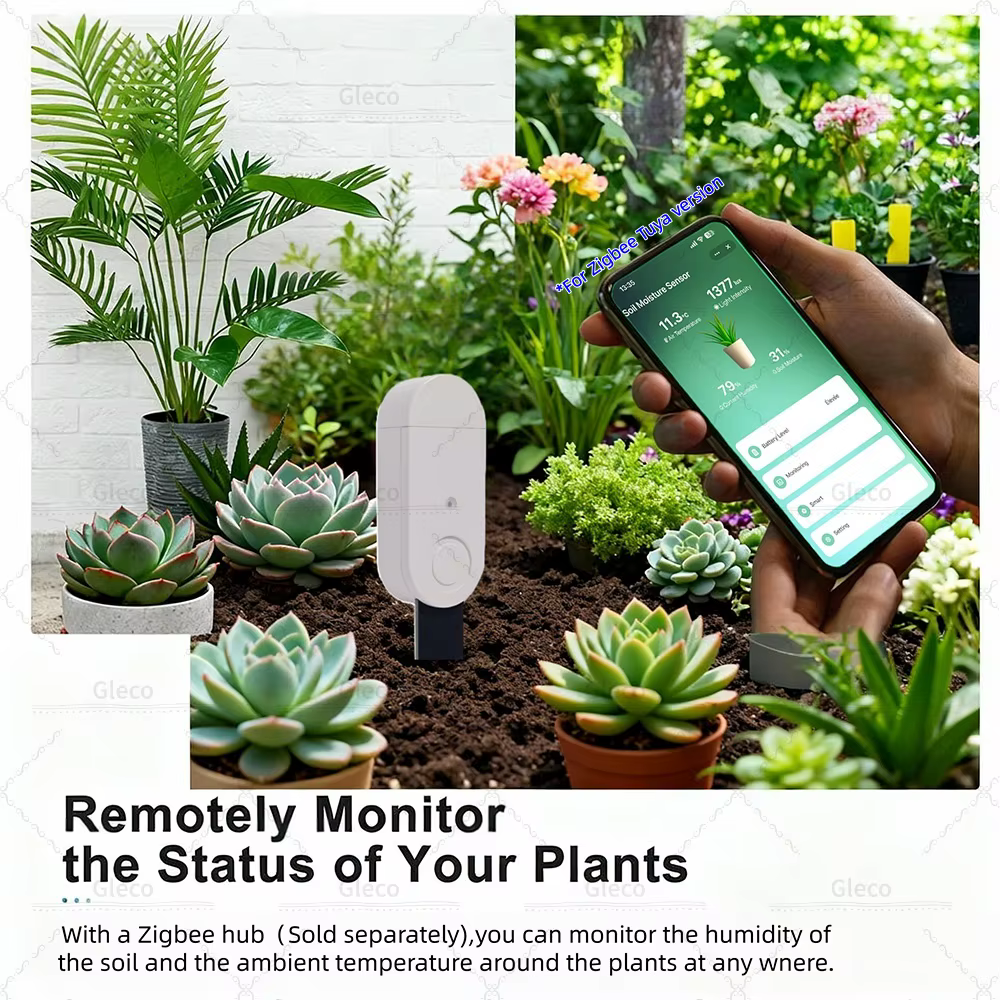 Testeur de sol Zigbee, capteur d'humidité