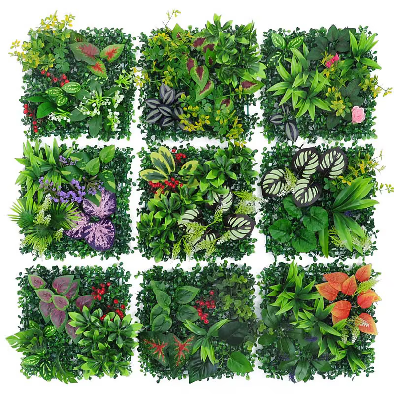 Pelouse artificielle en plastique 25x25cm