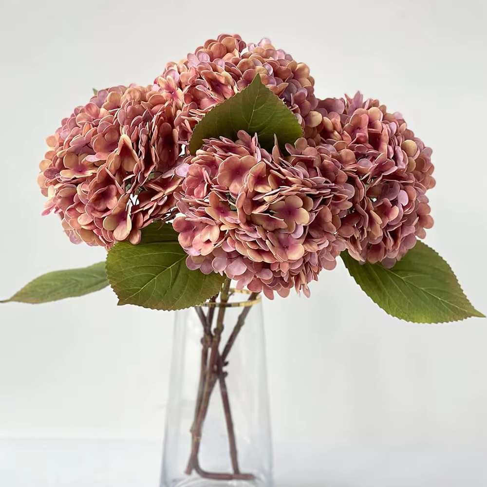 InjHortensia-Vase à Fleurs Artificielles pour la Décoration de la Maison