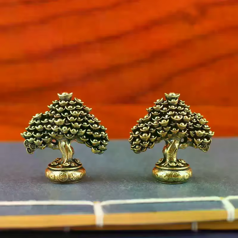 Ornements d'arbre de Fortune en laiton