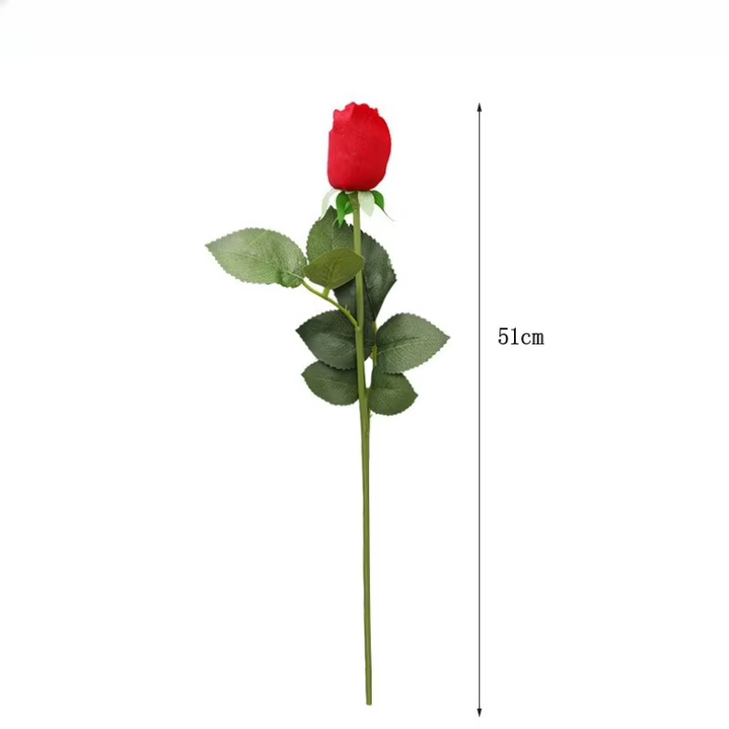 12/15 pièces de fleurs artificielles au toucher réel