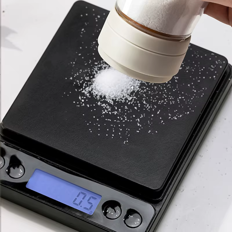 Distributeur de sel sans besoin de presse, réservoir de sel, bouteille de sucre en verre, Shaker, boîte d'assaisonnement de cuisine, récipient de sel résistant à l'humidité