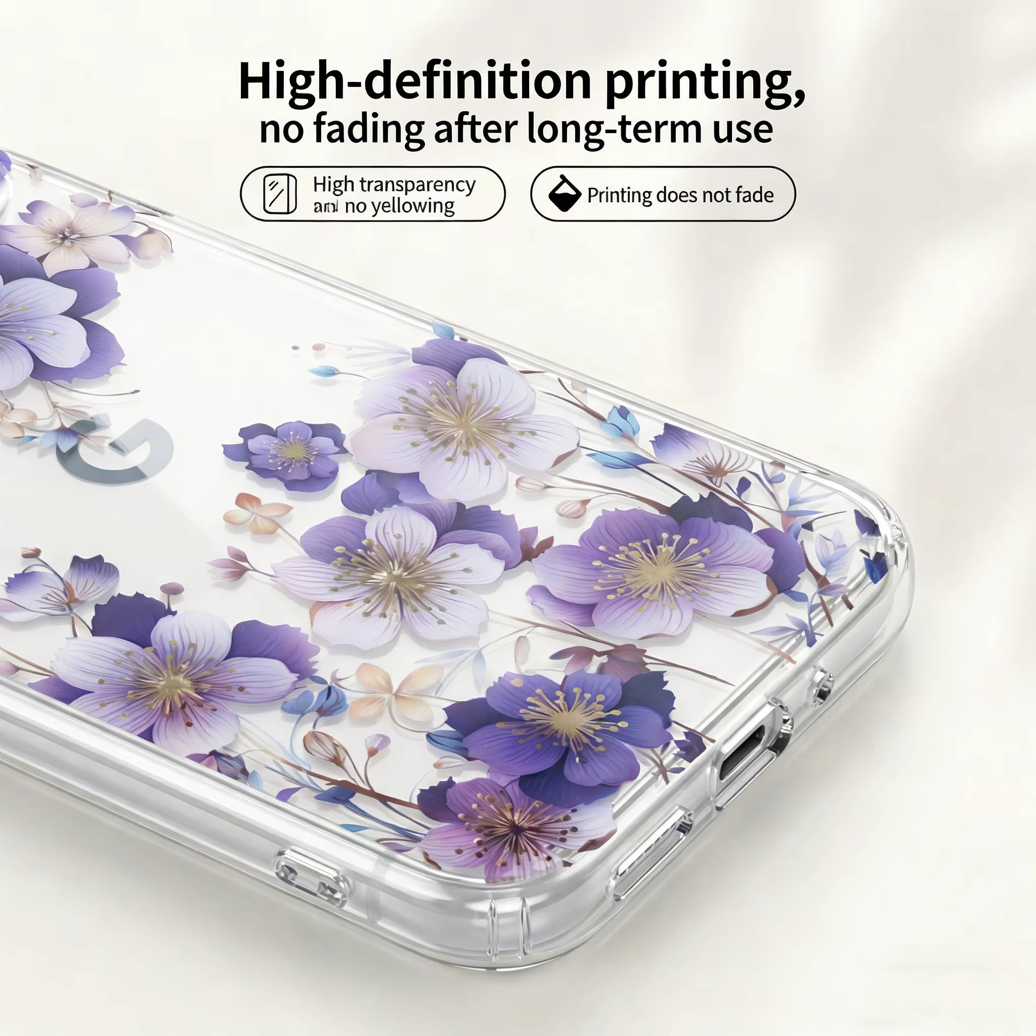 Coque de téléphone de luxe en TPU, pour Google Pixel 10A/10Pro/10Pro XL/9A/9Pro/9Pro XL, design à fleurs et plumes, couverture souple, revêtement coloré HD.