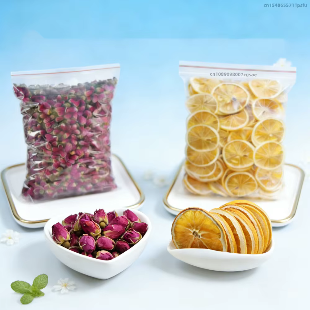 2 sacs de haute qualité naturel Rose jasmin bourgeons papillon orchidée fleurs séchées pour mariage mélange fleur savon bougie faisant des matériaux