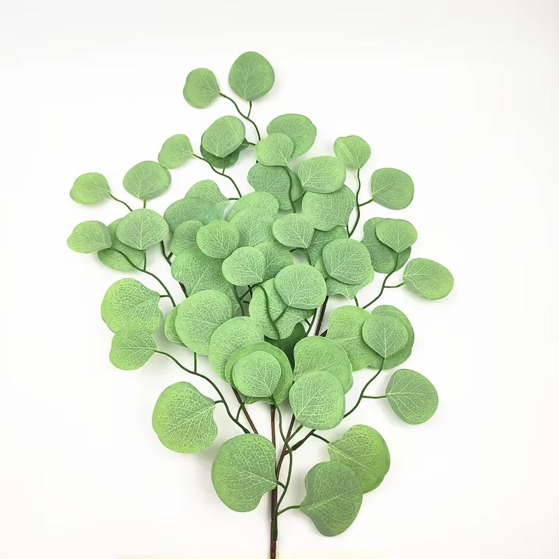 Aloès vert 6 pièces plante de Simulation de mariage feuille d'eucalyptus en soie fausse fleur plantes vertes