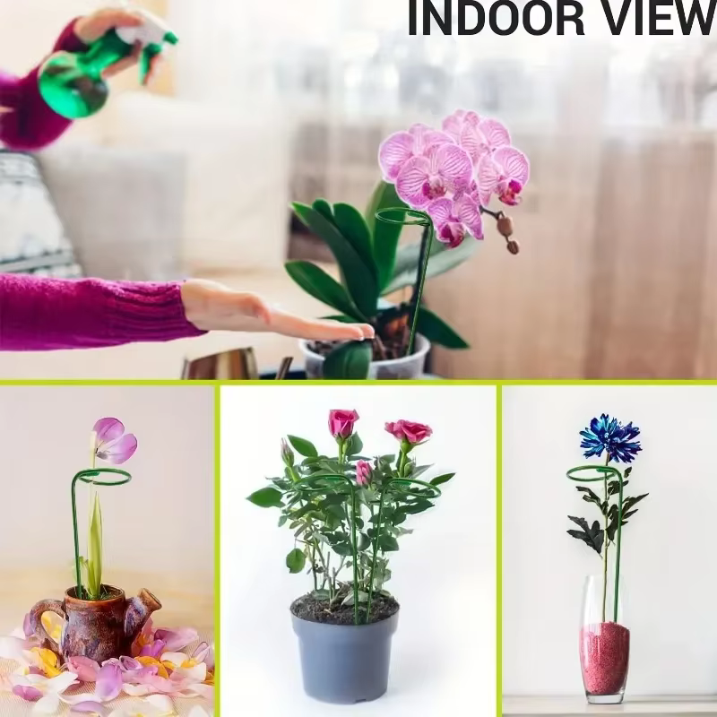 Tiges de Support de plantes métalliques 35/45/55cm