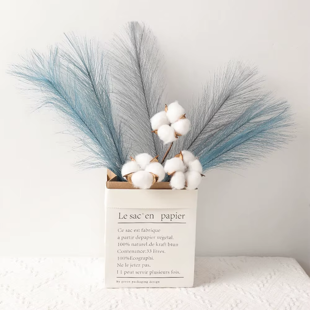 Pampa Moelleux Enge Boho Décoration Fleur Artificielle