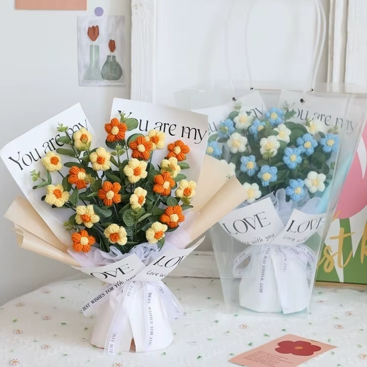Fleurs au Crochet faites à la main