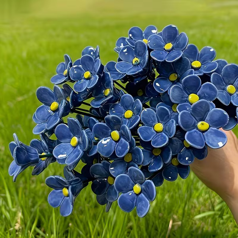 Nouvelles fleurs éternelles en céramique artisanales