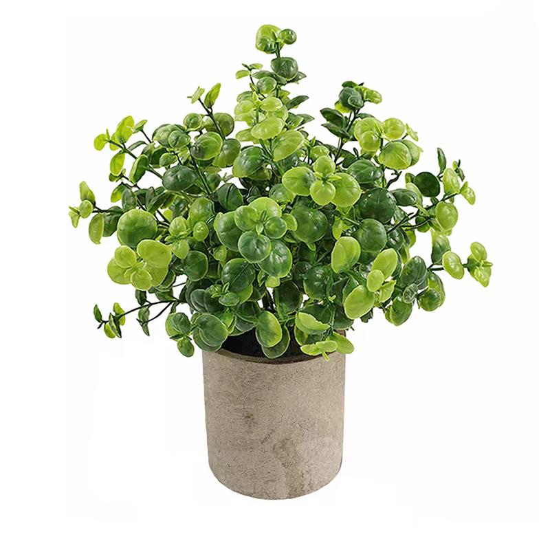 Plante artificielle d'eucalyptus en pot