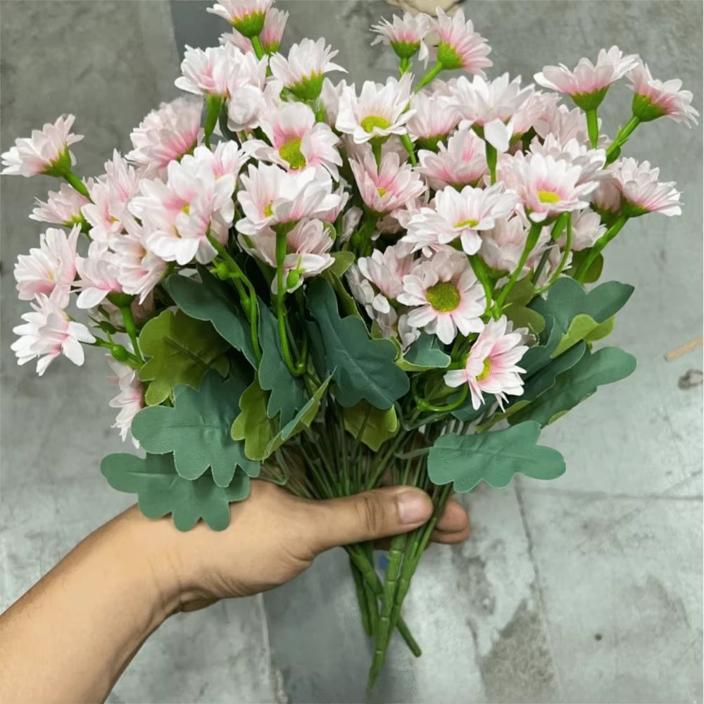 Bouquet de marguerites artificielles dégradées haute fidélité