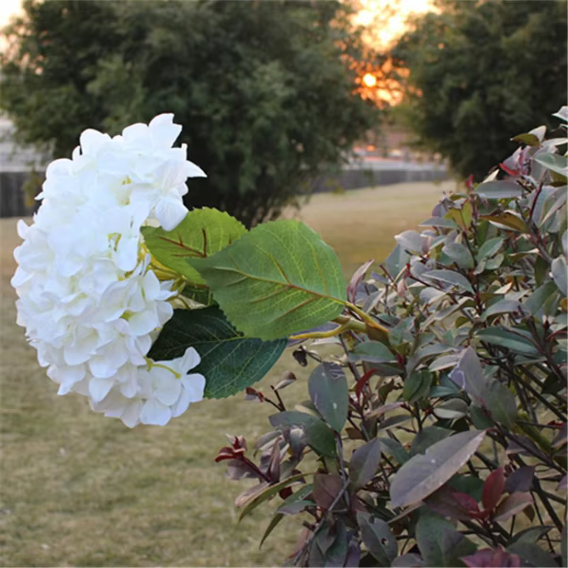 Grand Hortensia Artificiel Simple de 110cm