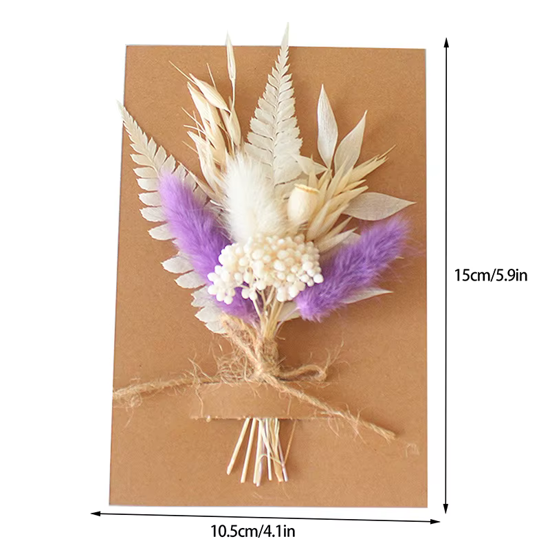 NOUVELLE PROMO Mini Bouquet de Fleurs Séchées Naturelles Boutonnières Demoiselle d'honneur Décoration de Noël Mariage Saint-Valentin Matériaux Floraux DIY