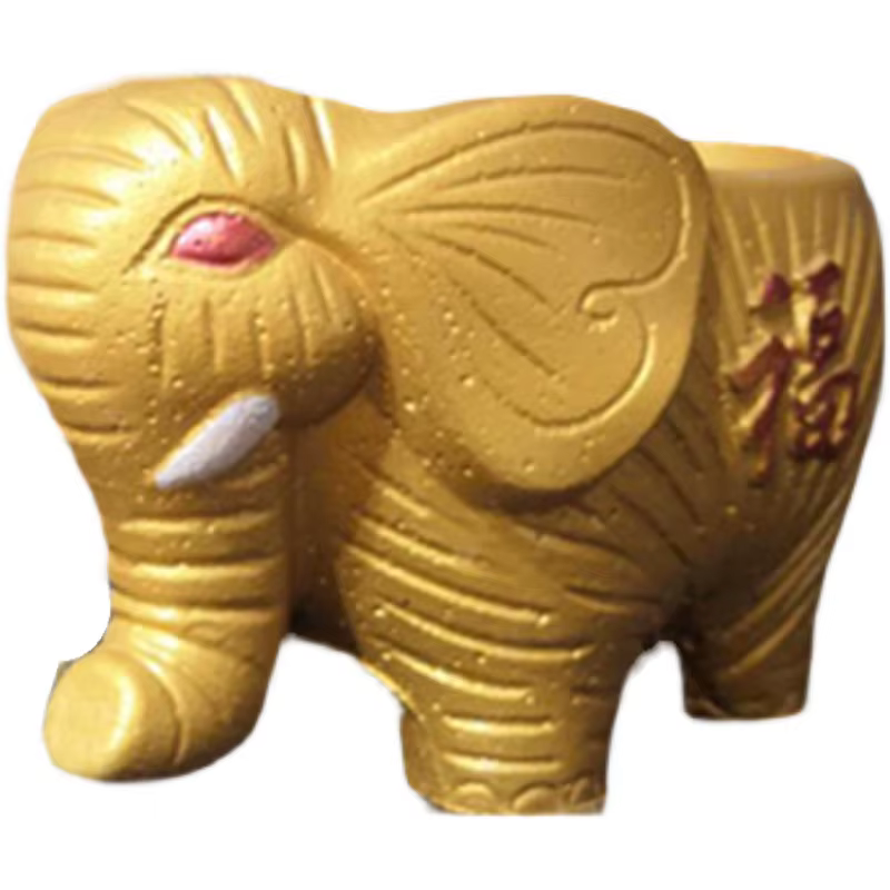 Pot de fleur en forme d'éléphant