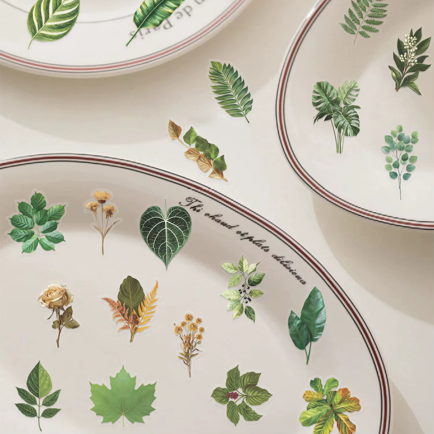 Autocollants Graffiti feuilles de plantes