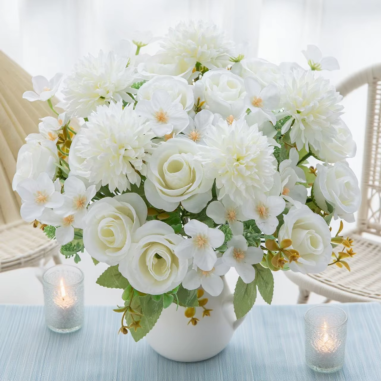 Fleurs artificielles en soie