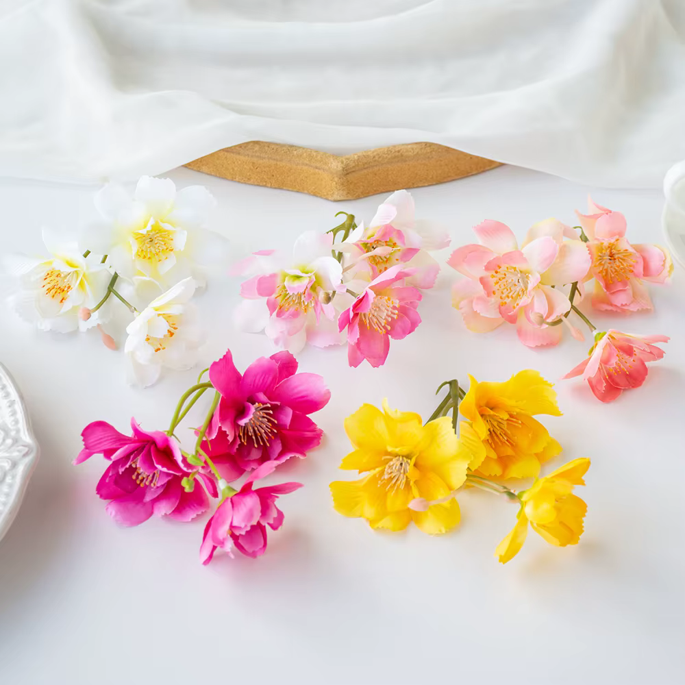 Fleur artificielle en soie