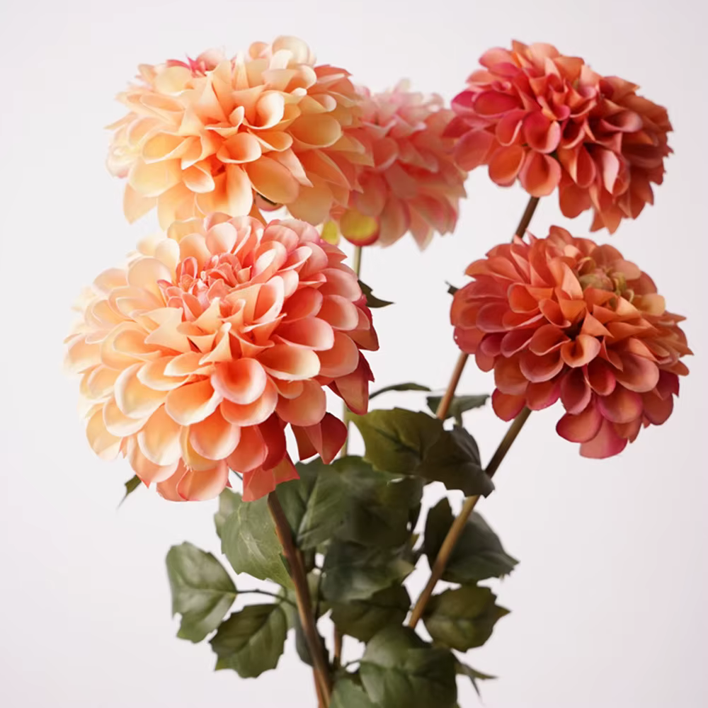 Fleur de Dahlia artificielle en soie