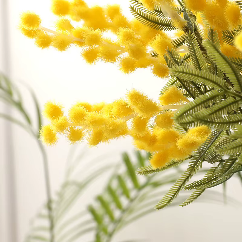 Fausses fleurs artificielles d'acacia 38cm