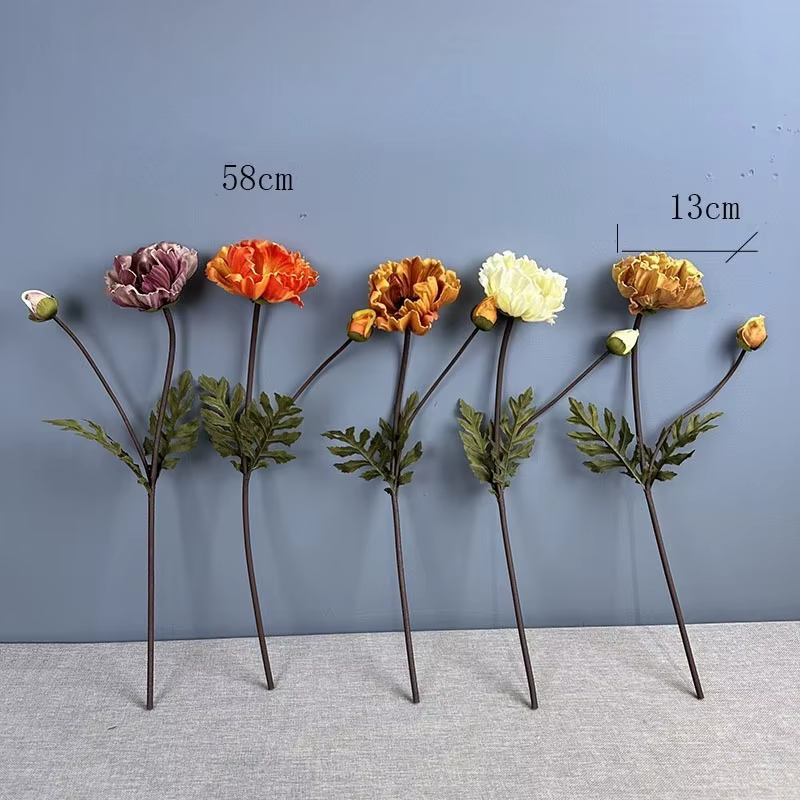 5 pièces de fleurs artificielles en PU