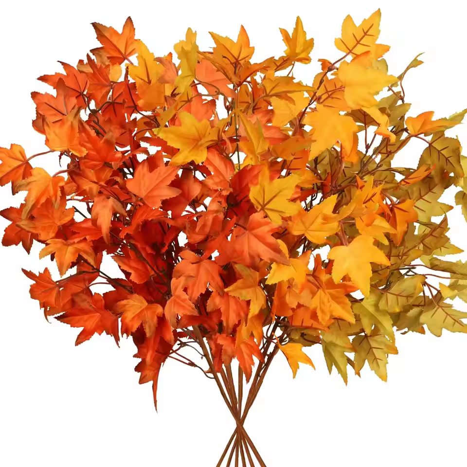 Branches de feuilles d'érable artificielles