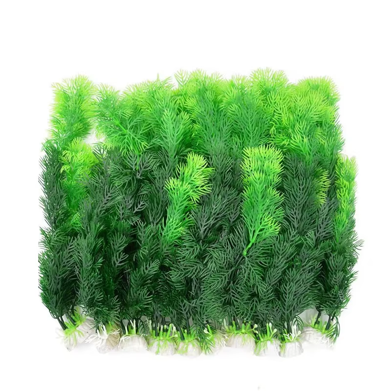 Mauvaises Herbes d'Eau Artificielles pour Simulation d'Aquarium